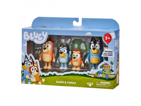 Figurka Bingo 4 figur bingo banditt bluey & family