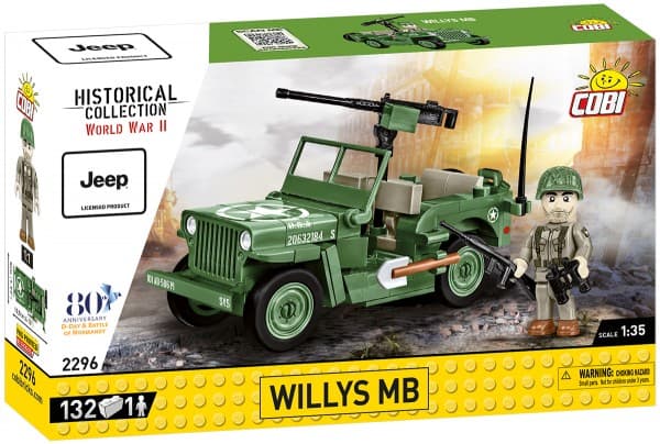 COBI HC II pasaulinio karo Willys MB _ M2 Gun 150kl 2296
