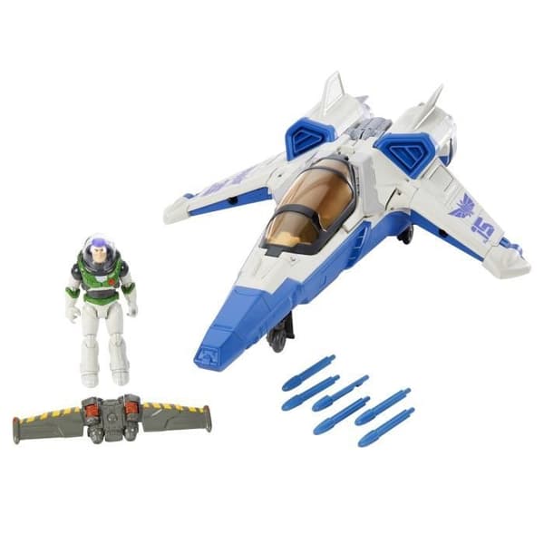 Buzz Lightyear figur - XL-15 rymdskepp - Lightyear - MATTEL - Projektil launcher - Jetpack - Figur ingår
