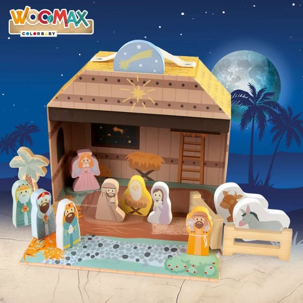 Betlehem dekoration Woomax 24,5 x 20,5 x 24,5 cm (15 Dele) (6 enheder)
