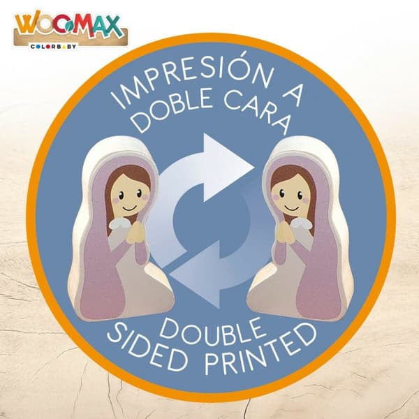 Betlehem dekoration Woomax 24,5 x 20,5 x 24,5 cm (15 Dele) (6 enheder)