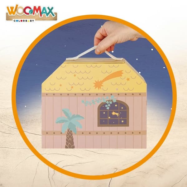 Betlehem dekoration Woomax 24,5 x 20,5 x 24,5 cm (15 Dele) (6 enheder)