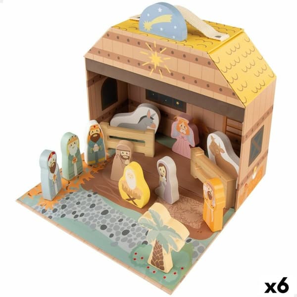 Betlehem dekoration Woomax 24,5 x 20,5 x 24,5 cm (15 Dele) (6 enheder)