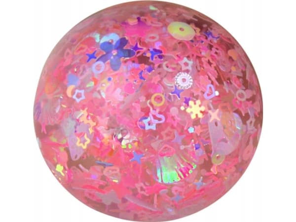 Hipo Squeeze ball glitterblomst 6cm 12/pakning 621220