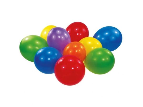 Amscan 6435, Lekeballong, Latex, Flerfarget, Oval, 20,3 cm, 10 stykker