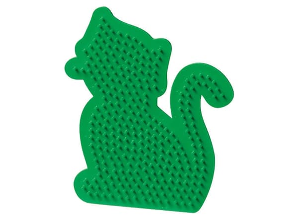 SES Creative Beedz SES Children''s Iron-on Beads Cat, Pärlplatta, 1 styck, Grön, Pojke/flicka, 5 År, 12 År