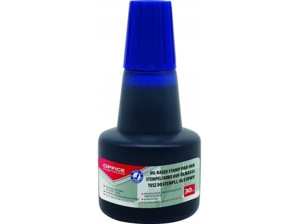 Kontorprodukter Oljeblekk for metallstempler, KONTORPRODUKTER, 30ml, blå