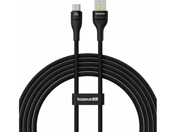 USB-kaapeli Baseus Flash 2 USB-A / USB-C 100W 2m musta