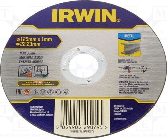 Irwin IRWIN FLAT SKIVER I METALL 125 mm x 1,0 mm x 22,23 mm