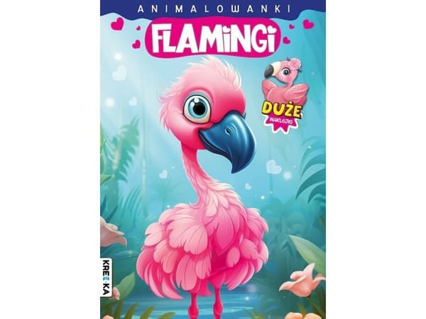 Books And Fun Książka Animalowanki Flamingi Books and fun