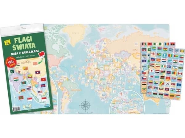 Kustantaja As Flags of the World. Tarrakartta