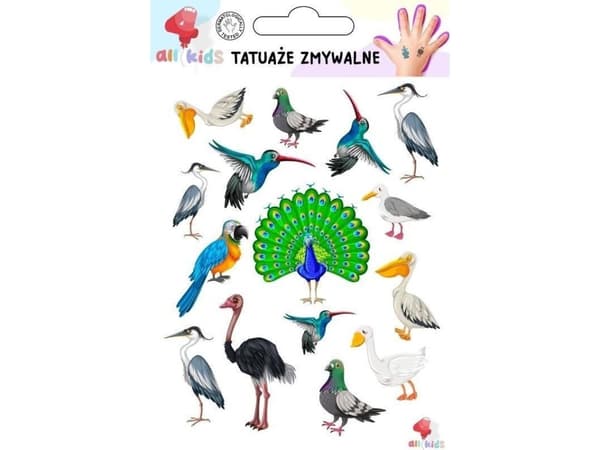 Pestävät tatuoinnit lapsille Linnut