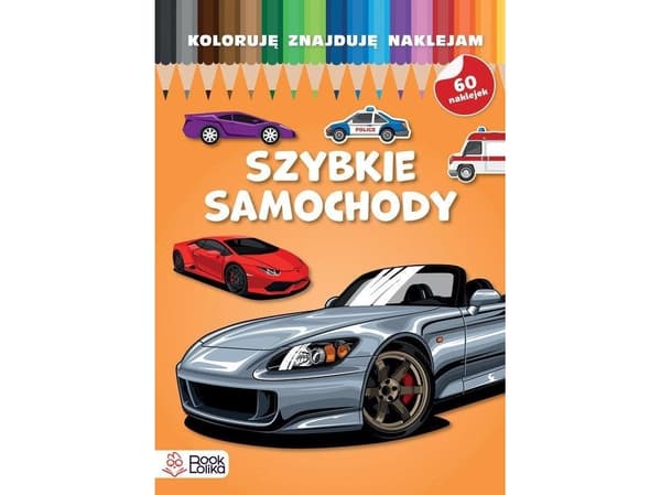 Jag färglägger, jag hittar, jag klistrar: snabba bilar