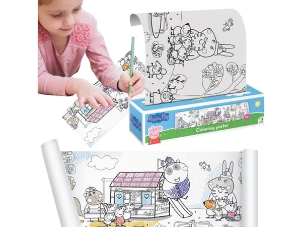 Dodo målarbok på en rulle Peppa Pig kreativ målarbok för ritning