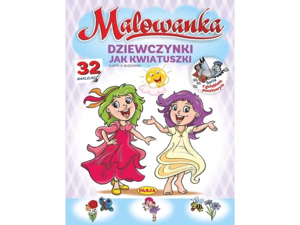 Målarbok - Flickor gillar blommor