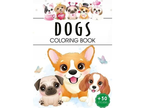 Dogs. Coloring book