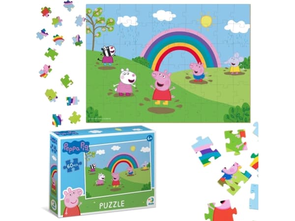 Dodo PEPPA PIG Pussel 60 ELEMENTS PEPPA PIG Pussel för BARN