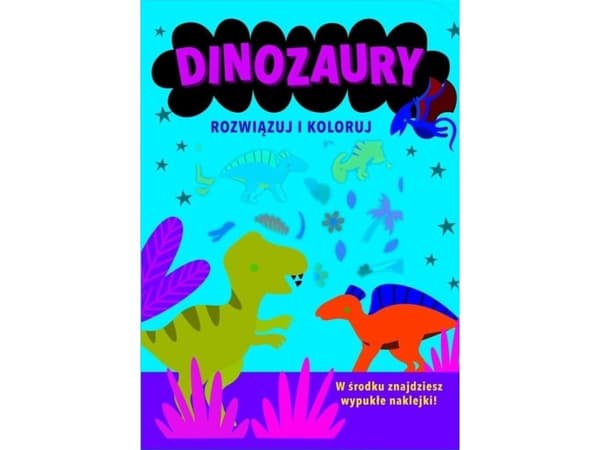 Lös och färglägg Dinosaurier