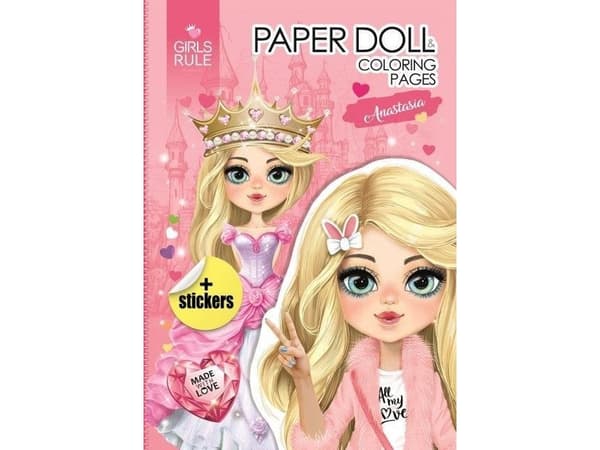 Anastasia Paper Cutout Doll