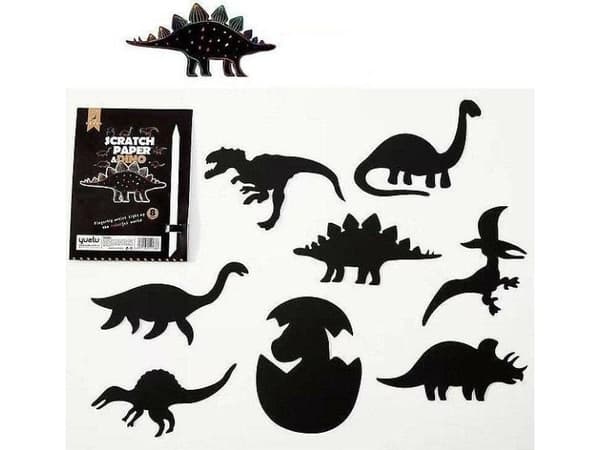Skraplotter dinosaurier 8 kort