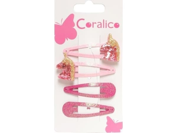 Clips med glitterhäst