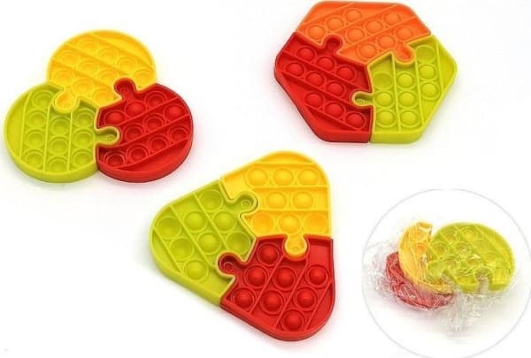 Pop it antistress 14cm 3stk MIX