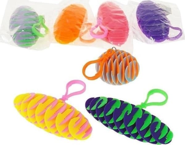Nyckelring med antistressboll MIX