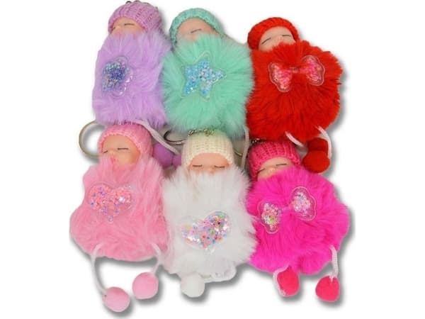 Babydocka nyckelring MIX