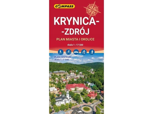Karta - Krynica-Zdrój med omnejd 1:17 500