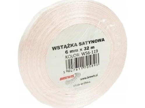 Samppanjainen satiininauha 6mm x 32m