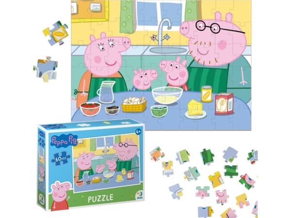 Dodo PEPPA PIGS IN THE KITCHEN 60 COMPONENTS FOR YOUNGER PEOPLE