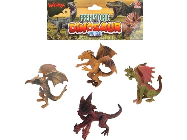 Trifox-figur DRAKER DINOSAUURER 4 STK