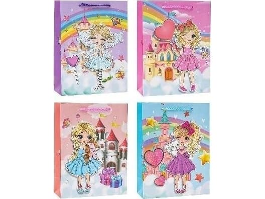 Torebka Pop-Up 3D Girl 26x32x10cm mix ROZETTE