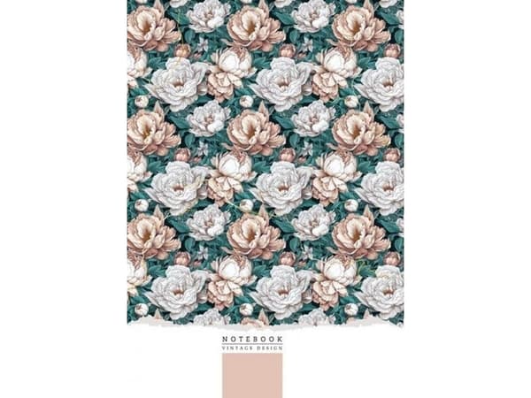 Muistikirja 145x197/64K line FRESH kukkia
