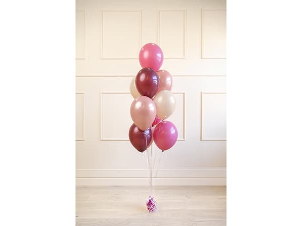 PartyDeco ZBL2, Lelu ilmapallo, lateksi, punainen, valkoinen, kuva, syntymäpäivä, Universal