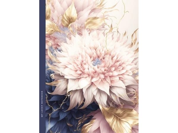 Anteckningsblock 145x197/64K rutmönstrade blommor FRESH