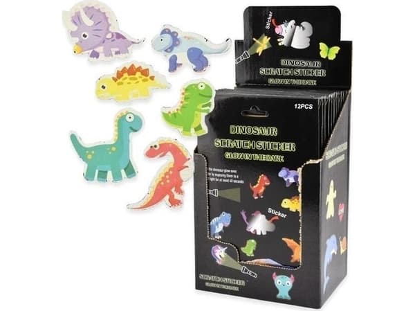 Klistermärken som lyser i mörkret Dinosaurier