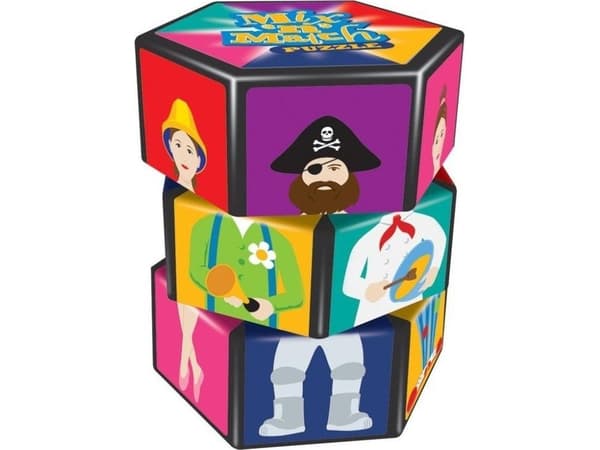 Roterande pussel Figurer