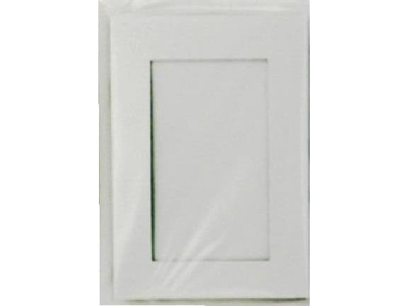 Passepartout card + silver envelope 5pcs