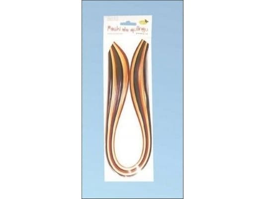 CreativeHobby Quilling Strips 3mm - 100 kpl - ruskea