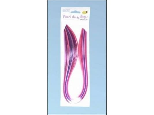 CreativeHobby Quillingremsor 10 mm 100 st rosa/lila