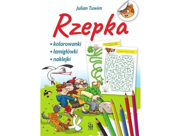 Värityskirja, palapelit, tarrat