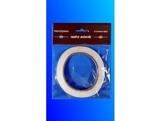 Dobbeltsidig selvklebende tape, gjennomsiktig, 3 mm