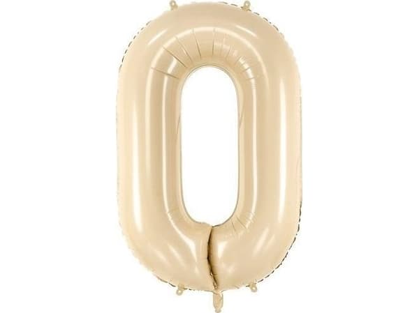Folieballong 0 beige 72cm