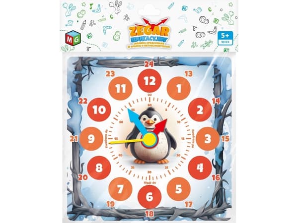 Pingvin pedagogisk klocka 05181