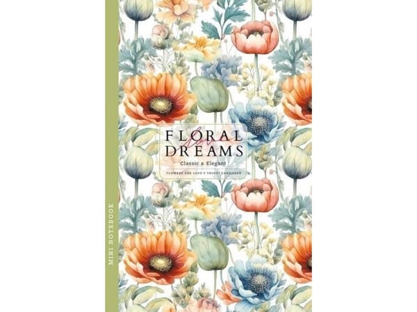 Notebook 105x165/48K blomsterlinje FRESH