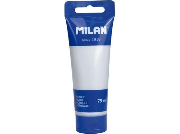 Akrylmaling i tube 75ml sølv MILAN