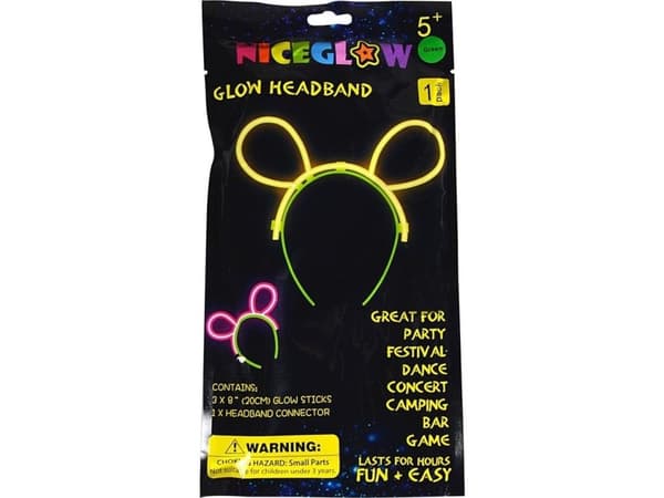 Glow stick pannebånd