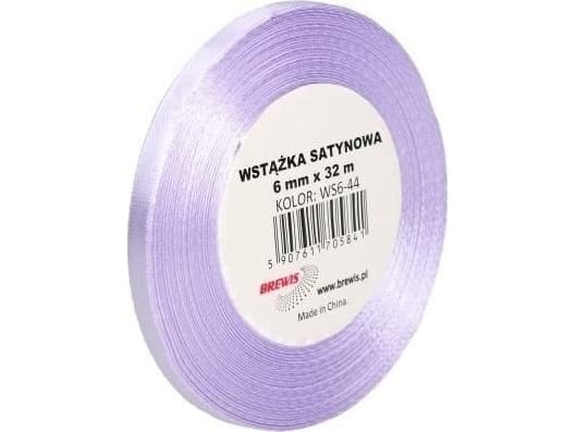 Satinband ljus lavendel 6mm x 32m