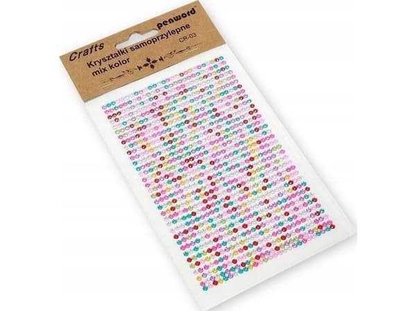 Polsirhurt Itseliimautuvat kristallit 3mm CR-03 mix värit